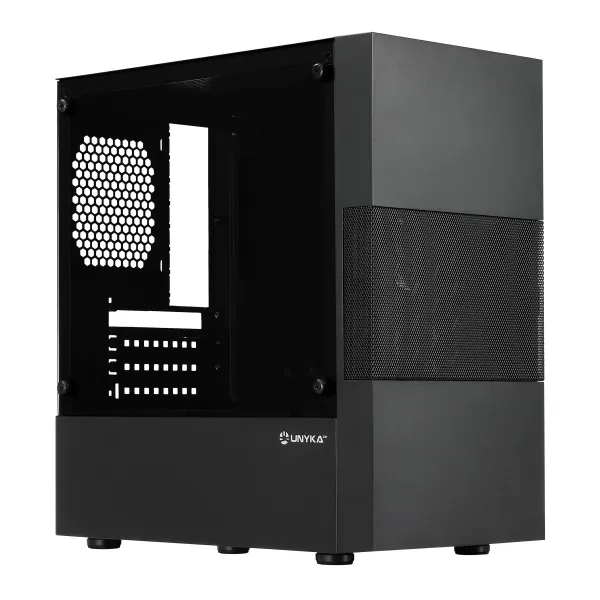 Unykach Aero C25 Caja Microatx - Fuente De Alimentacion 500W Incluida - Tamaño Disco Soportado 3.5", 2.5" - Usb-A 3.0 Y Audio