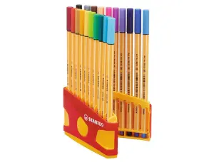 Stabilo Rotuladores Point 88 Estuche Colorparade Rojo 20 Unidades