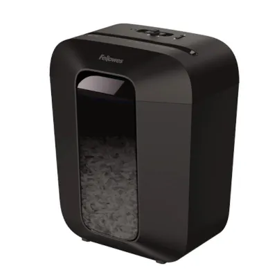Fellowes LX50 Destructora de Papel Manual P-4, Corte en Partículas, 9 Hojas, 17L, Negro