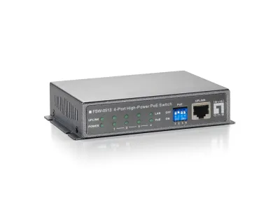 Switch No Gestionable Level One Fsw-0513 5P 4Xpoe 100Mb 120W Carcasa Metalica