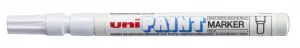 Uni-ball PX-21 Marcador de Pintura Blanco - Punta Acrílica 0.8-1.2mm - Cuerpo de Aluminio