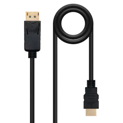 Nanocable Cable Conversor DisplayPort Macho a HDMI Macho 3m Negro