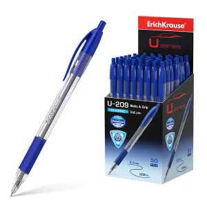 ErichKrause Bolígrafo Automático U-209 Classic Matic & Grip - Tinta Azul