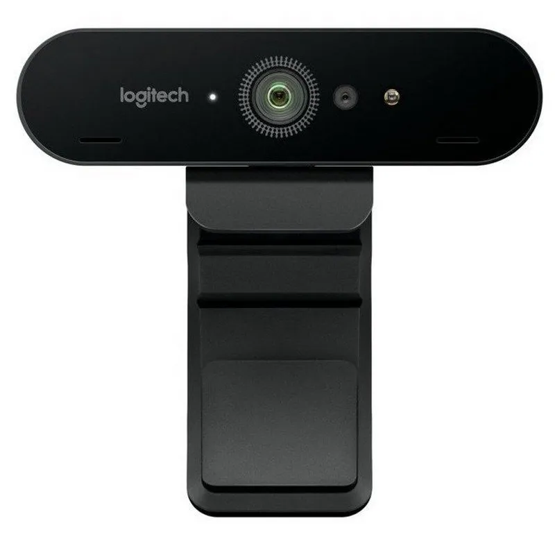 Logitech Brio Webcam 4K Ultra HD con HDR y Zoom Digital 5X - Color Negro