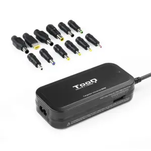 CARGADOR UNIVERSAL PORTATIL TOOQ TQLC-90BS02M 90W 12 CONECTORES SALIDA USB NEGRO