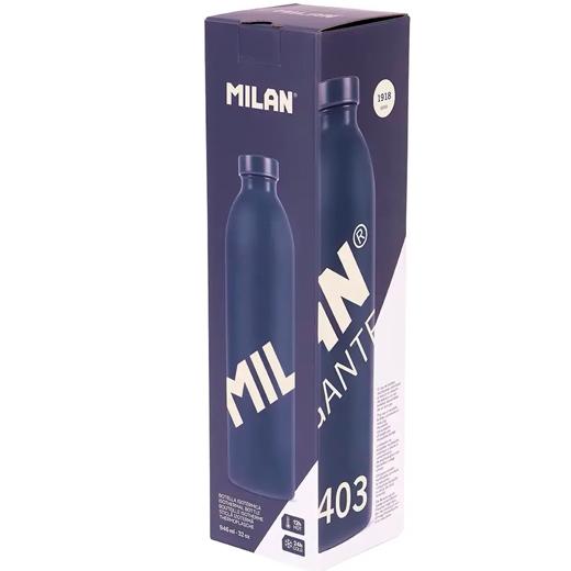 Milan Botella Isotérmica Acero Inoxidable 0,946L Milan Gigante 403 Since 1918 Azul
