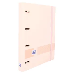 Oxford Carpeta Anillas 4x35mm Live&Go European Binder 360º A4+ 100H Tapa Polyfoam Rosa Pastel