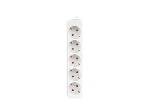 Lanberg Base Múltiple 3m 5 Salidas AC Interior Blanco PS0-05F-0300-W