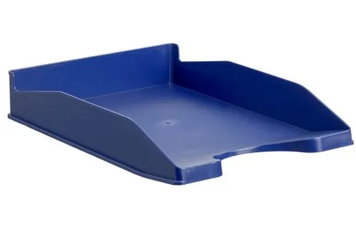 Archivo 2000 Bandeja Antimicrobiano Apilable En 3 Posiciones Fondo Liso Din A4 Y Folio 345X255X60 Mm Azul