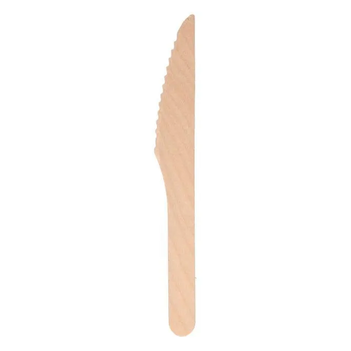 Cuchillo Madera 16Cm Marrón -100U-