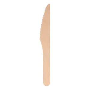 Cuchillo De Madera 16cm Marrón - Paquete De 100 Unidades