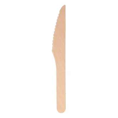 Cuchillo De Madera 16cm Marrón - Paquete De 100 Unidades