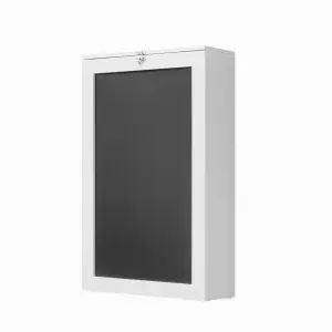 InnovaGoods Woldy Escritorio Plegable de Pared con Pizarra y Corcho - Blanco