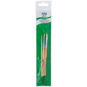 Titan Arts Set De Pinceles 218/4-6-8 Blíster 3 Unidades