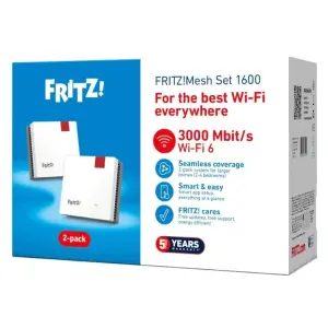FRITZ! Mesh WiFi Set 1600 2-Pack Repeater WiFi 6