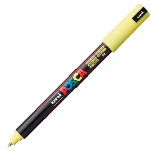 Posca Marcador PC-1MR No Permanente Punta Extrafina 0.7mm Amarillo Sol