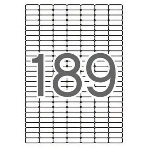 Apli Etiquetas Adhesivas 25,4X10Mm Inkjet/Láser C/Romos 189 X 25H Blanco