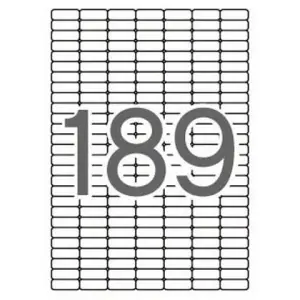 Apli Etiquetas Adhesivas 25,4x10mm Inkjet/Láser C/Romos 189x25h Blanco