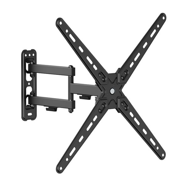 Cromad Soporte De Pared Con Brazo Articulado Para Tv De 13"-55" - Giratorio, Inclinable Y Doble Extension - Peso Max 25Kg - Vesa 400X400