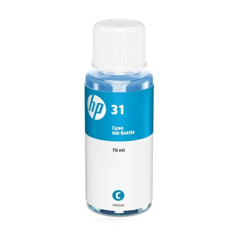 HP Tinta Bote Cian Smart Tank Wireless Nº 31 para Impresoras 450, 455, 457, 7005, 7305