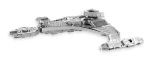 MAQUETA 3D METAL FASCINATIONS STAR TREK KLINGON VOR'CHA CLASS  MONTAJE SIN PEGAMENTO NI SOLDADURA 