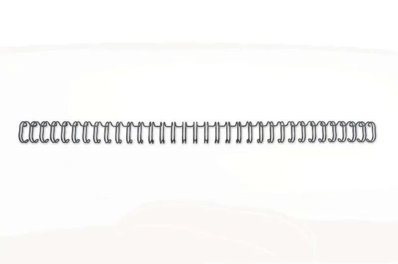 Gbc Wirebind Pack De 100 Alambres De Encuadernacion 8Mm Para Paso 3:1 Redondo O Cuadrado - Formato A4 - Para 34 Orificios - Encuaderna Hasta 70 Hojas - Color Negro