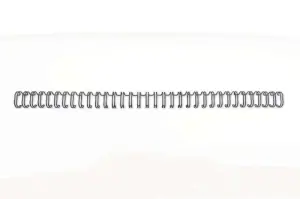GBC Wirebind Pack de 100 Alambres de Encuadernacion 8mm para Paso 3:1 Redondo o Cuadrado - Formato A4 - Para 34 Orificios - Encuaderna hasta 70 Hojas - Color Negro