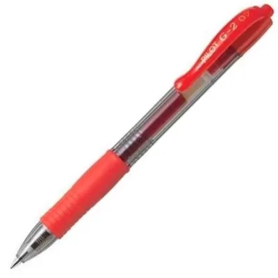 Pilot Bolígrafo Retráctil Tinta de Gel G-2 0.7 Rojo