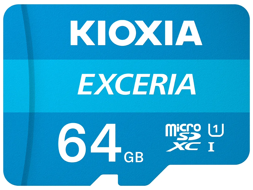 Kioxia Exceria Tarjeta Micro SDXC 64GB UHS-I Clase 10 con Adaptador