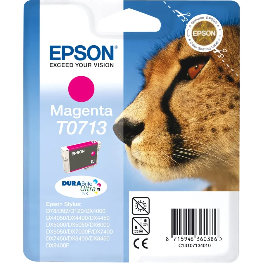 TINTA MAGENTA STYLUS D78 92 120  DX4000 4050 5000 5050 6000 6050 7000F 7400 7450 8400 9400F