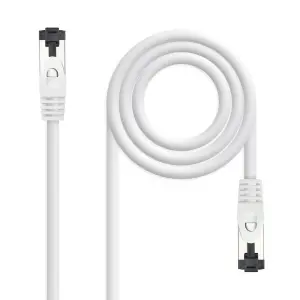 Nanocable Cable Red Latiguillo Cat.8.1 2Ghz LSZH SSTP AWG26 - Longitud 2m - Color Blanco
