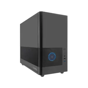 Coolbox Caja Micro ATX Frontal Con Rejilla, Disipador Max 160mm, GPU Max 350mm, Negro
