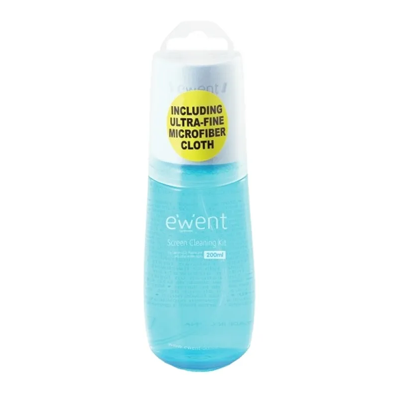 Ewent Set de Limpieza Universal Spray 200ml y Paño 20x20cm