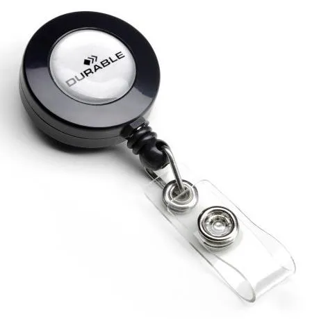 Durable Cordón Extensible Con Botón 80Cm Antracita -10U-