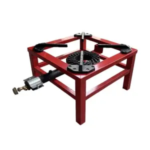 Muvip Hornillo a Gas Portátil Reforzado 7.5kW - Quemador Hierro Fundido - Rojo