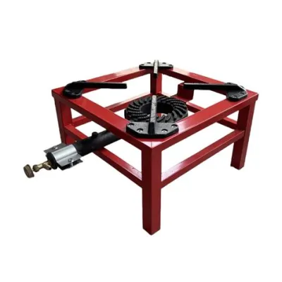 Muvip Hornillo a Gas Portátil Reforzado 7.5kW - Quemador Hierro Fundido - Rojo