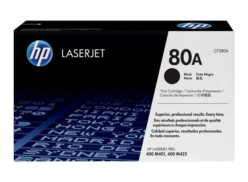 HP Tóner Negro LaserJet Pro 400 MFP M425 DN DW - Nº 80A