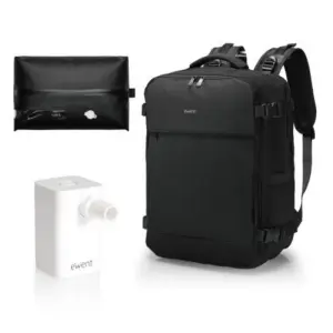 Ewent Mochila de Viaje Impermeable 24L con Carga USB-A/C 16.1