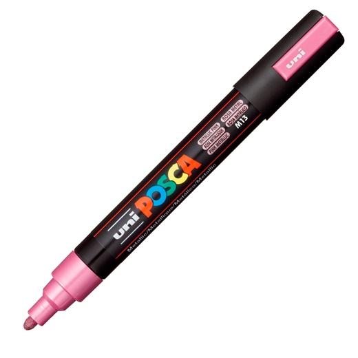 Posca Marcador  Pc-5M No Permanente Punta Forma De Bala 1,8 - 2,5 Mm Rosa Metálico