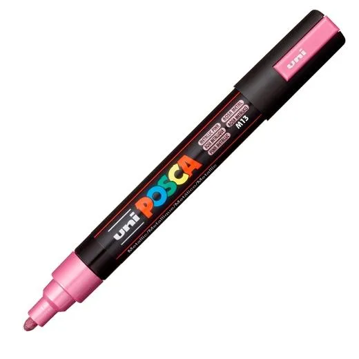 Posca Marcador  Pc-5M No Permanente Punta Forma De Bala 1,8 - 2,5 Mm Rosa Metálico