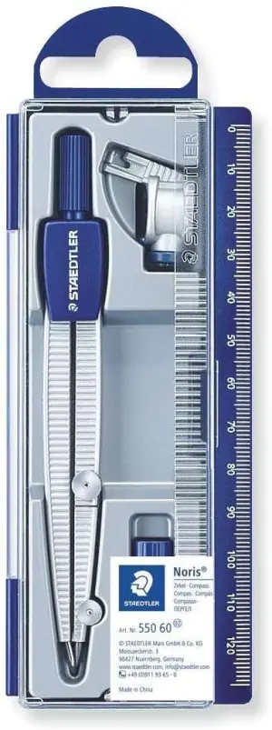 Staedtler Noris 550 Compás de Precisión 300mm para Iniciación al Dibujo