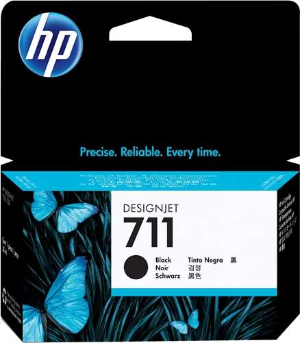 Hp 711 Negro Cartucho De Tinta Original - Cz129A