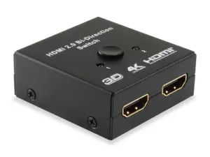 SWITCH SELECTOR HDMI BIDIRECIONAL EQUIP 2 ENTRADAS 1 SALIDA / 1 ENTRADA 2 SALIDAS