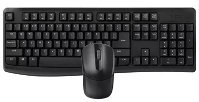 RAPOO Wireless X1800 Pro Teclado y Mouse 2,4GHz 1000 DPI