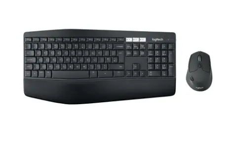 Logitech MK850 Performance Pack Inalámbrico USB Teclado con Reposamuñecas y Ratón 1000dpi Negro