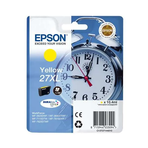 Epson T2714 (27Xl) Amarillo Cartucho De Tinta Original - C13T27144012