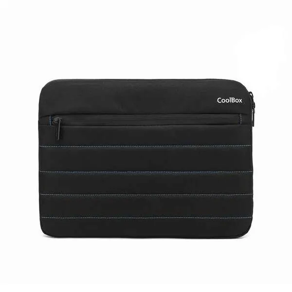 CoolBox Funda para Tablet/Netbook/Portatil hasta 13" - Acolchado - Tejido Impermeable - Cierre de Cremallera - Color Negro