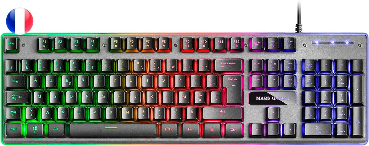 Mars Gaming Teclado MK220FR H-Mecánico Retroiluminado RGB