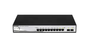 D-Link DGS-1210-10/E Switch Semigestionable 8 Puertos GIGA + 2 Puertos GIGA Combo