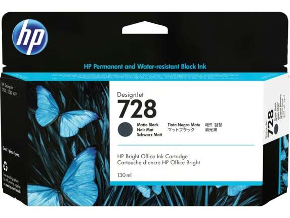 Hp 728 Negro Mate Cartucho De Tinta Original - 3Wx25A